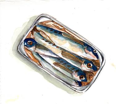 Original Illustration Fish Paintings by Rosa Nevarez