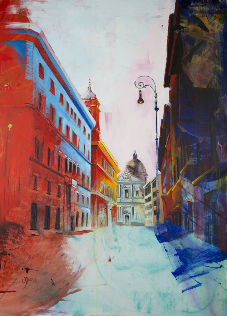 Rome At Dawn Painting by Conor O'Hagan | Saatchi Art