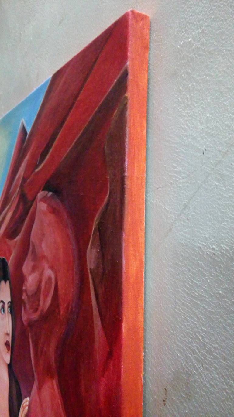 Original Figurative Love Painting by Gyanaditya Mourya