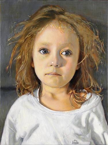 Original Realism Children Paintings by Jacek Sztuka