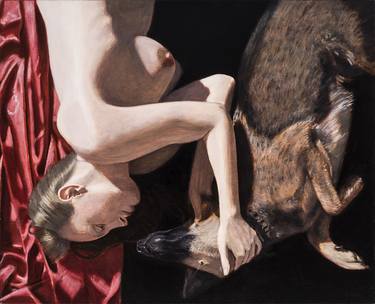 Print of Realism Nude Paintings by Jacek Sztuka