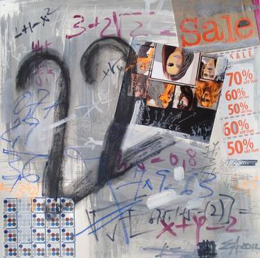 Original Street Art Pop Culture/Celebrity Collage by Eduard Andrei