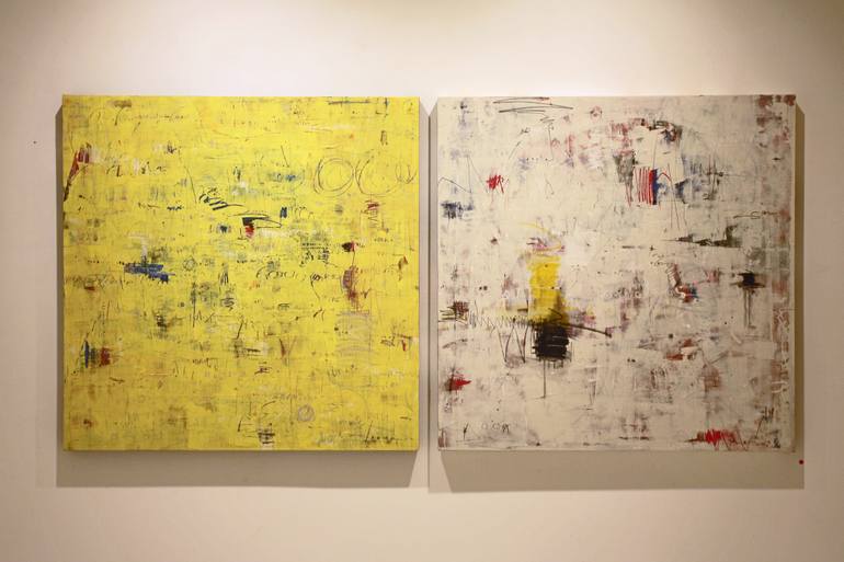 Original Abstract Expressionism Abstract Painting by Jungwoo Hong