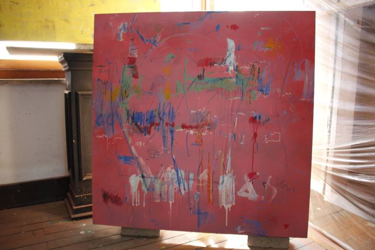 Original Abstract Expressionism Abstract Painting by Jungwoo Hong