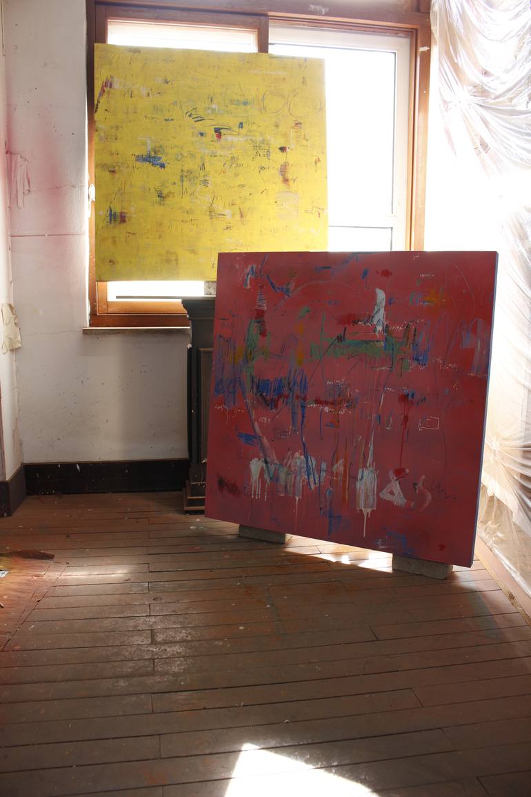Original Abstract Expressionism Abstract Painting by Jungwoo Hong