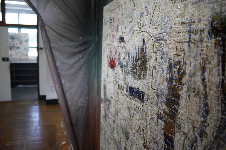 Original Abstract Expressionism Abstract Painting by Jungwoo Hong