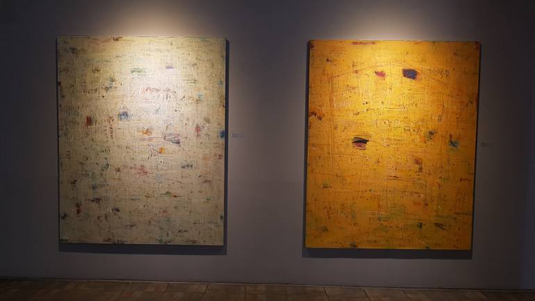 Original Abstract Expressionism Abstract Painting by Jungwoo Hong