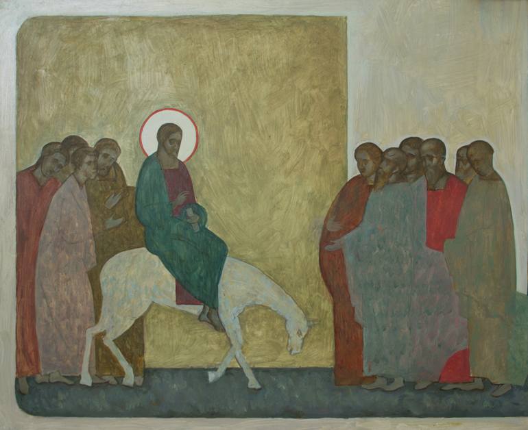 Original Figurative Religion Painting by Serhii Lohinov