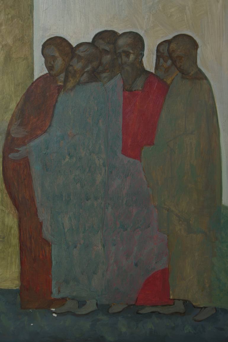 Original Figurative Religion Painting by Serhii Lohinov