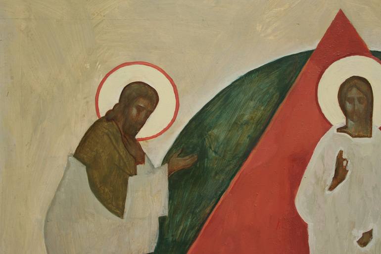 Original Figurative Religion Painting by Serhii Lohinov