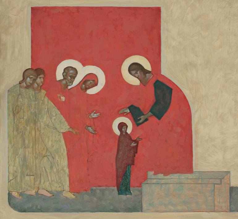 Original Figurative Religion Painting by Serhii Lohinov