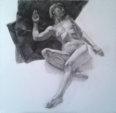 Original Nude Drawing by Serhii Lohinov