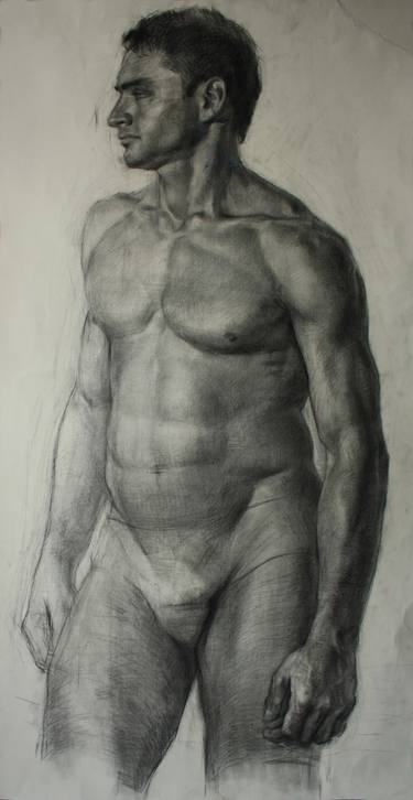 Original Nude Drawing by Serhii Lohinov