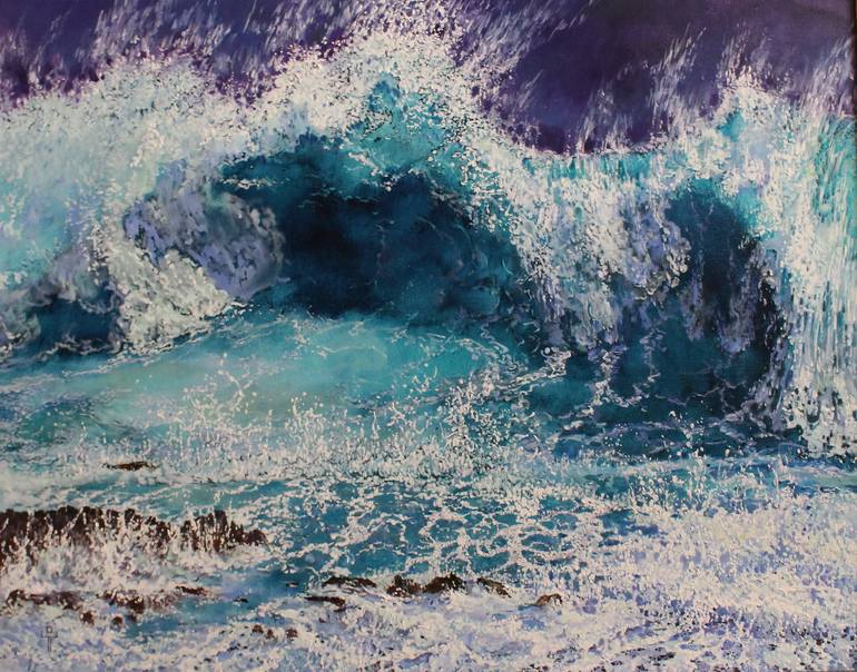 wave Painting by oksana ponomareva | Saatchi Art