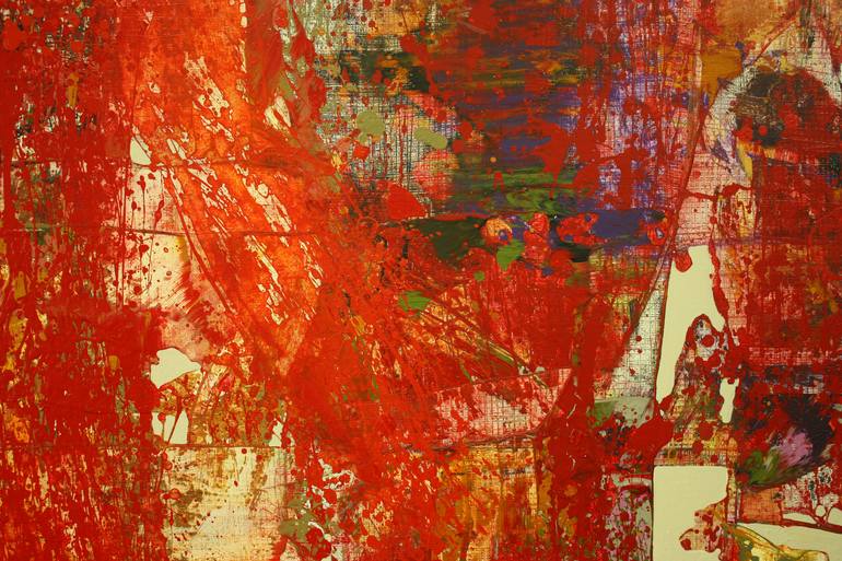 Original Abstract Expressionism Abstract Painting by Jirasak Plabootong