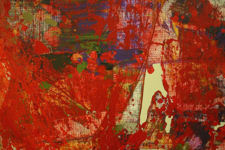 Original Abstract Expressionism Abstract Painting by Jirasak Plabootong