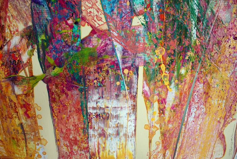 Original Abstract Expressionism Abstract Painting by Jirasak Plabootong