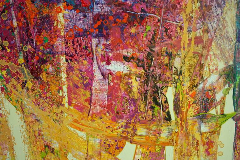 Original Abstract Expressionism Abstract Painting by Jirasak Plabootong