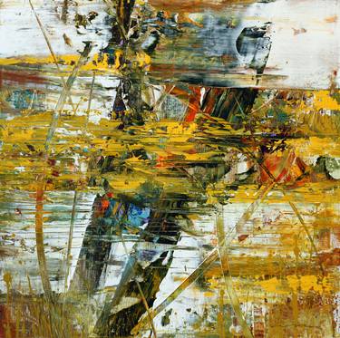 Original Abstract Expressionism Abstract Paintings by Jirasak Plabootong