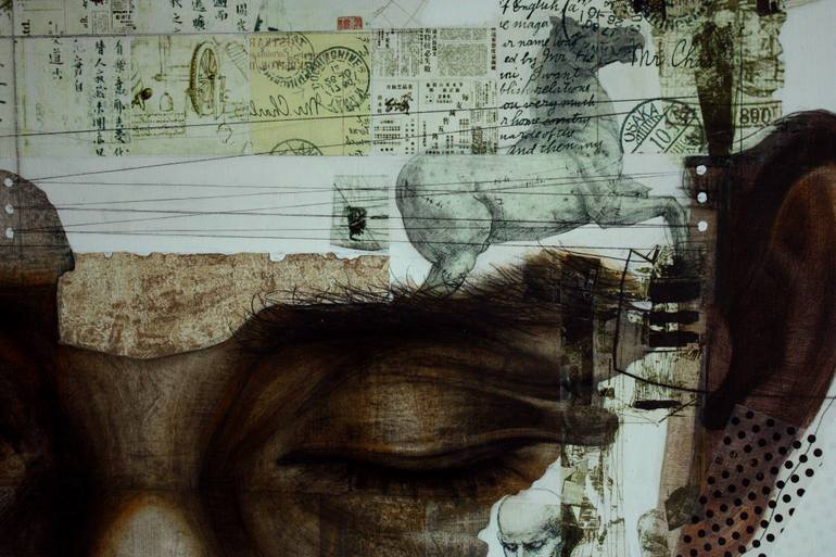 Original Expressionism People Drawing by Jirasak Plabootong