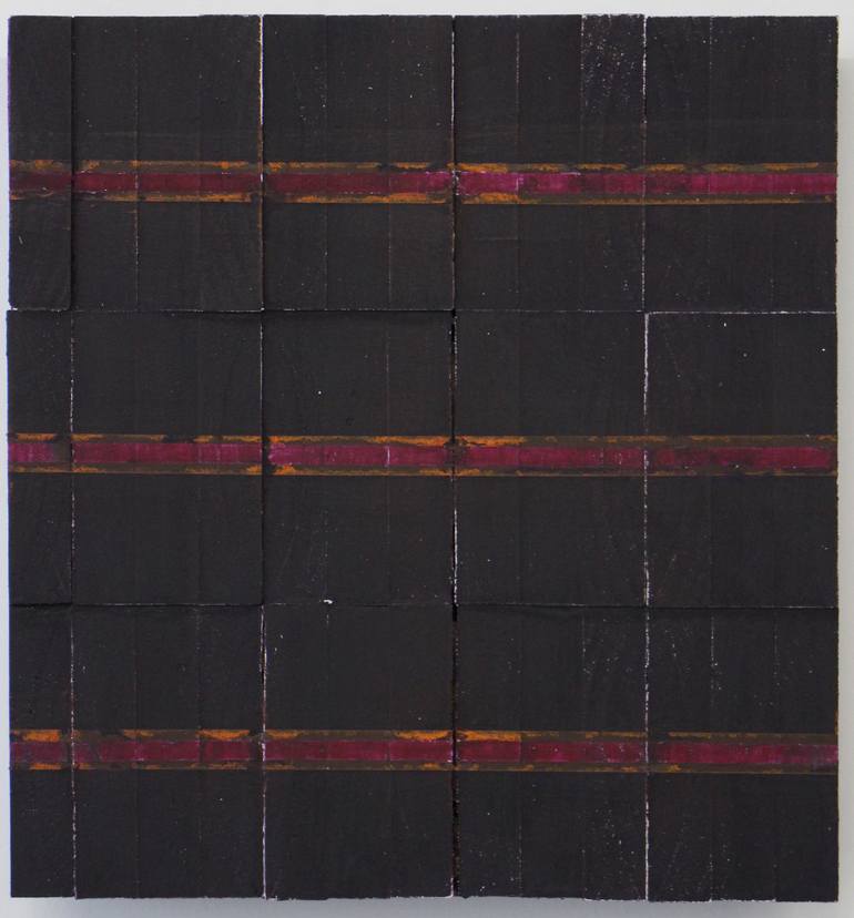 Purple Maroon Painting Painting by Jean Wolff | Saatchi Art