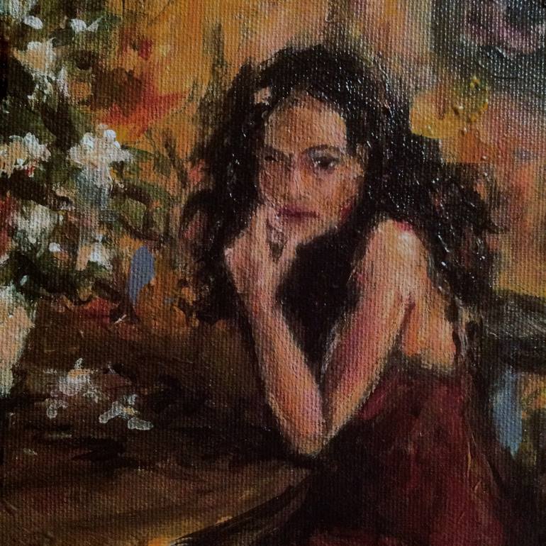 Original Expressionism Women Painting by Katarzyna Chlipalska