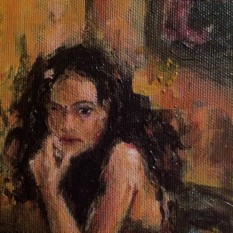 Original Expressionism Women Painting by Katarzyna Chlipalska