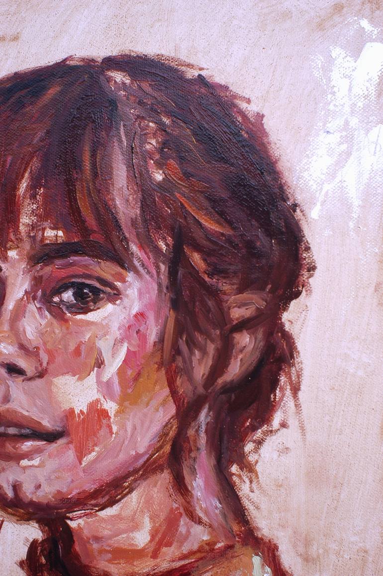 Original Modern Portrait Painting by Katarzyna Chlipalska