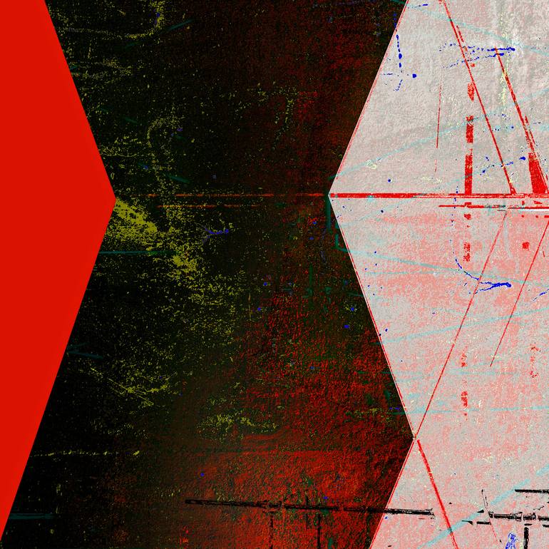 Original Minimalism Abstract Mixed Media by Iskra Johnson