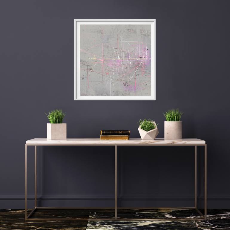 Original Minimalism Abstract Mixed Media by Iskra Johnson