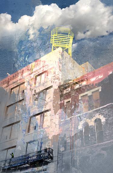 Original Architecture Mixed Media by Iskra Johnson