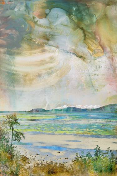 Original Landscape Mixed Media by Iskra Johnson