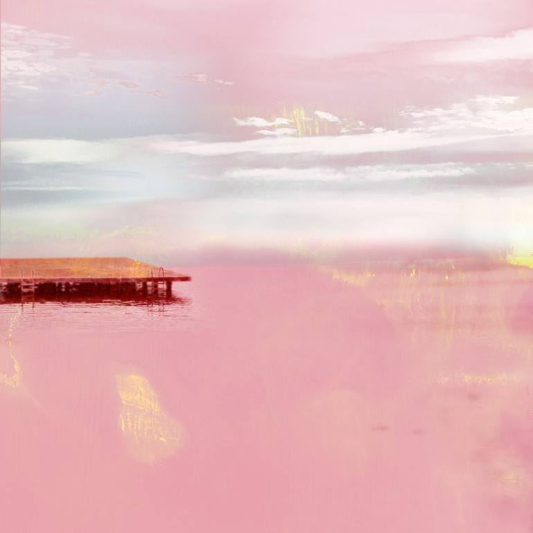 Original Modern Beach Mixed Media by Iskra Johnson