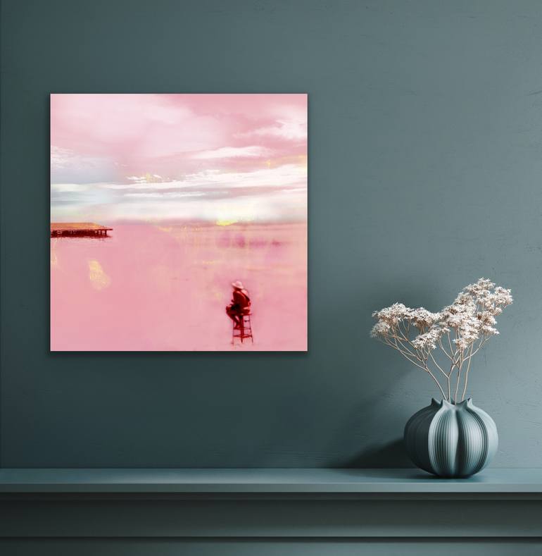 Original Modern Beach Mixed Media by Iskra Johnson