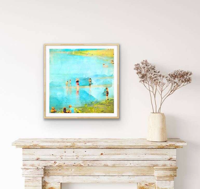 Original Beach Mixed Media by Iskra Johnson