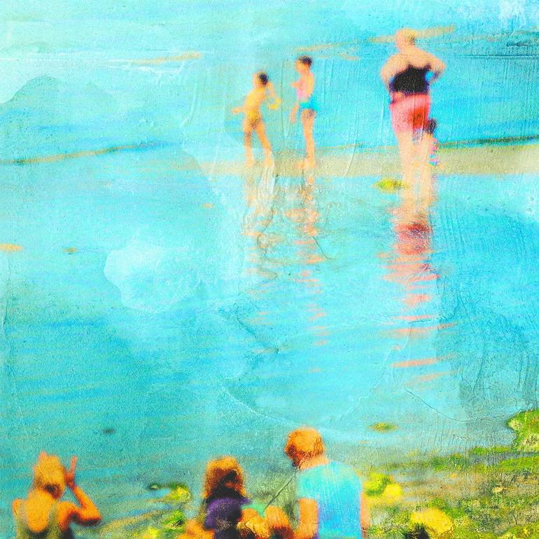 Original Beach Mixed Media by Iskra Johnson