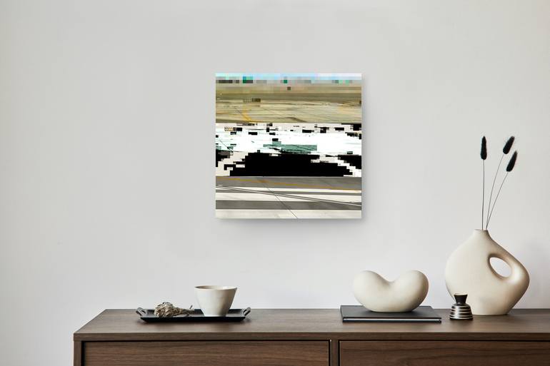 Original Abstract Landscape Mixed Media by Iskra Johnson