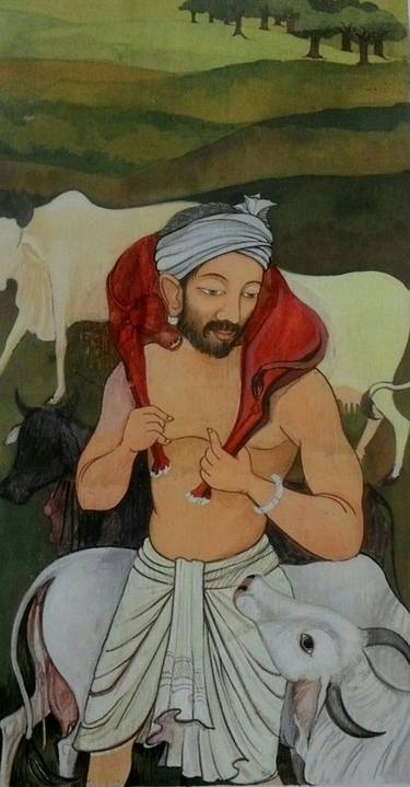 Print of Rural life Paintings by Hemant Jha
