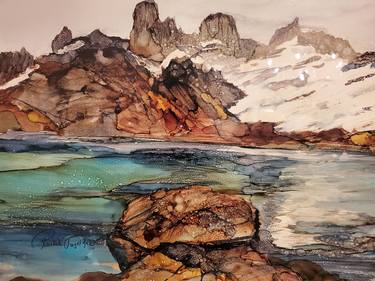 Original Landscape Mixed Media by rachela fogelfeld