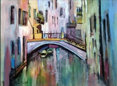 Original Expressionism Architecture Paintings by rachela fogelfeld