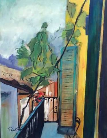 Original Expressionism Architecture Paintings by rachela fogelfeld