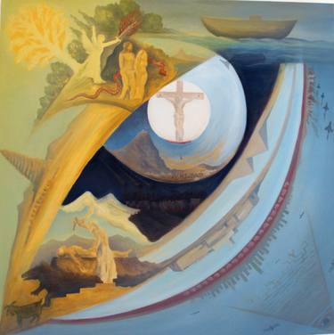 Original Conceptual Religion Paintings by Leo Kennedy