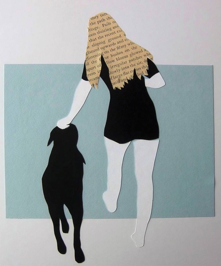 Original Modern Dogs Collage by Tobias James