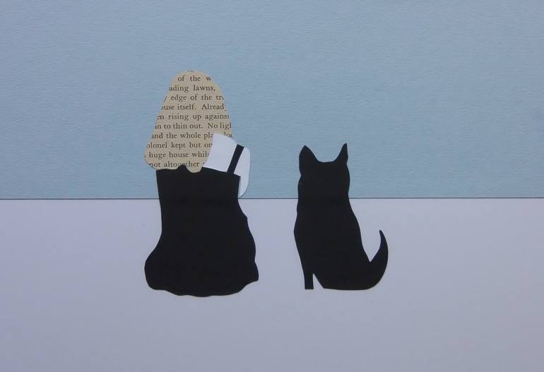 Original Figurative Dogs Collage by Tobias James
