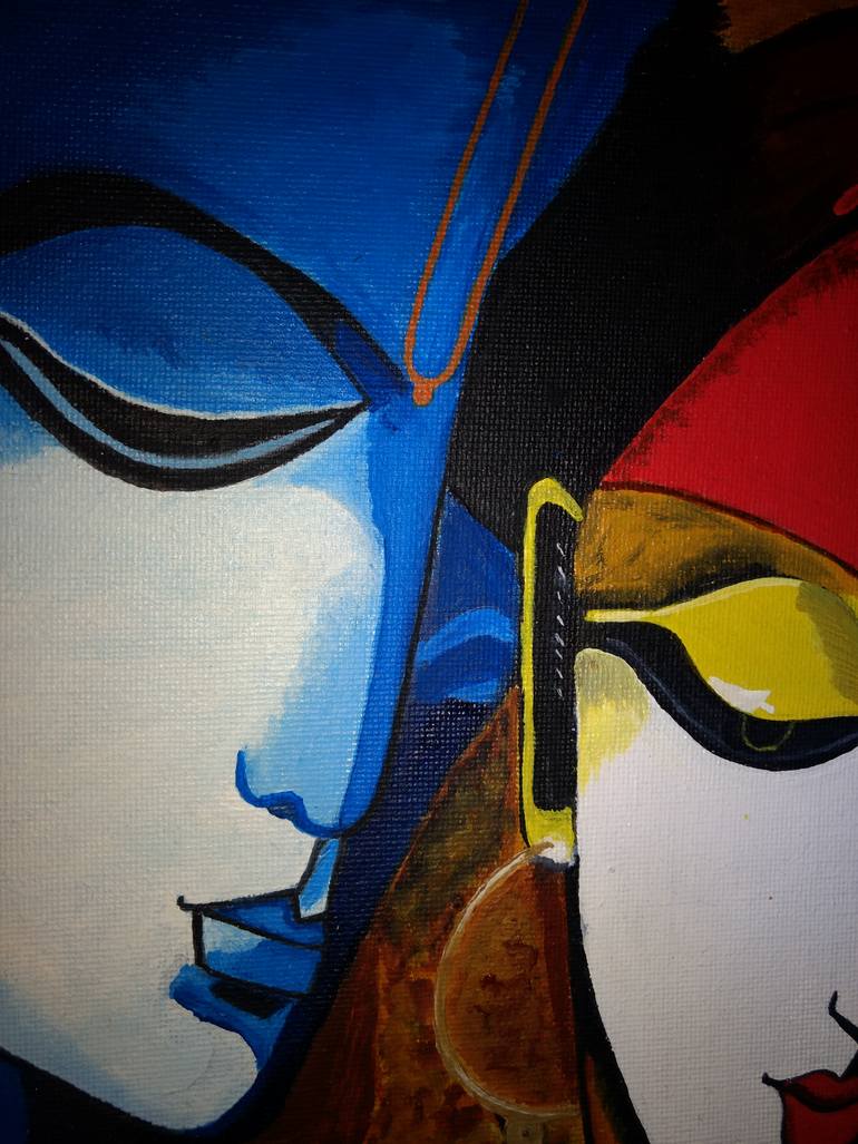 Original Modernism Fantasy Painting by Samta Gupta