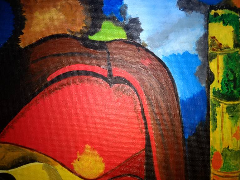 Original Modernism Fantasy Painting by Samta Gupta