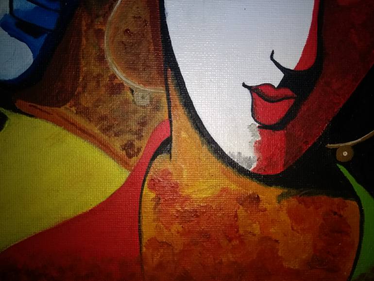 Original Modernism Fantasy Painting by Samta Gupta