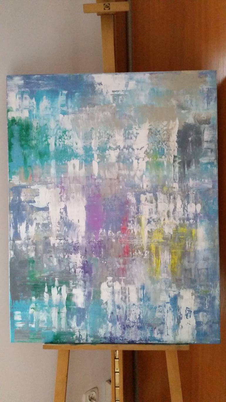 Original Abstract Expressionism Abstract Painting by Maria Sen