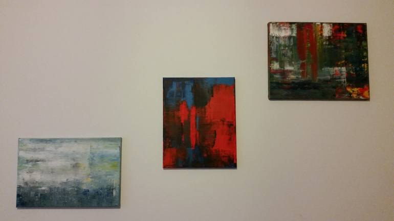 Original Abstract Expressionism Abstract Painting by Maria Sen