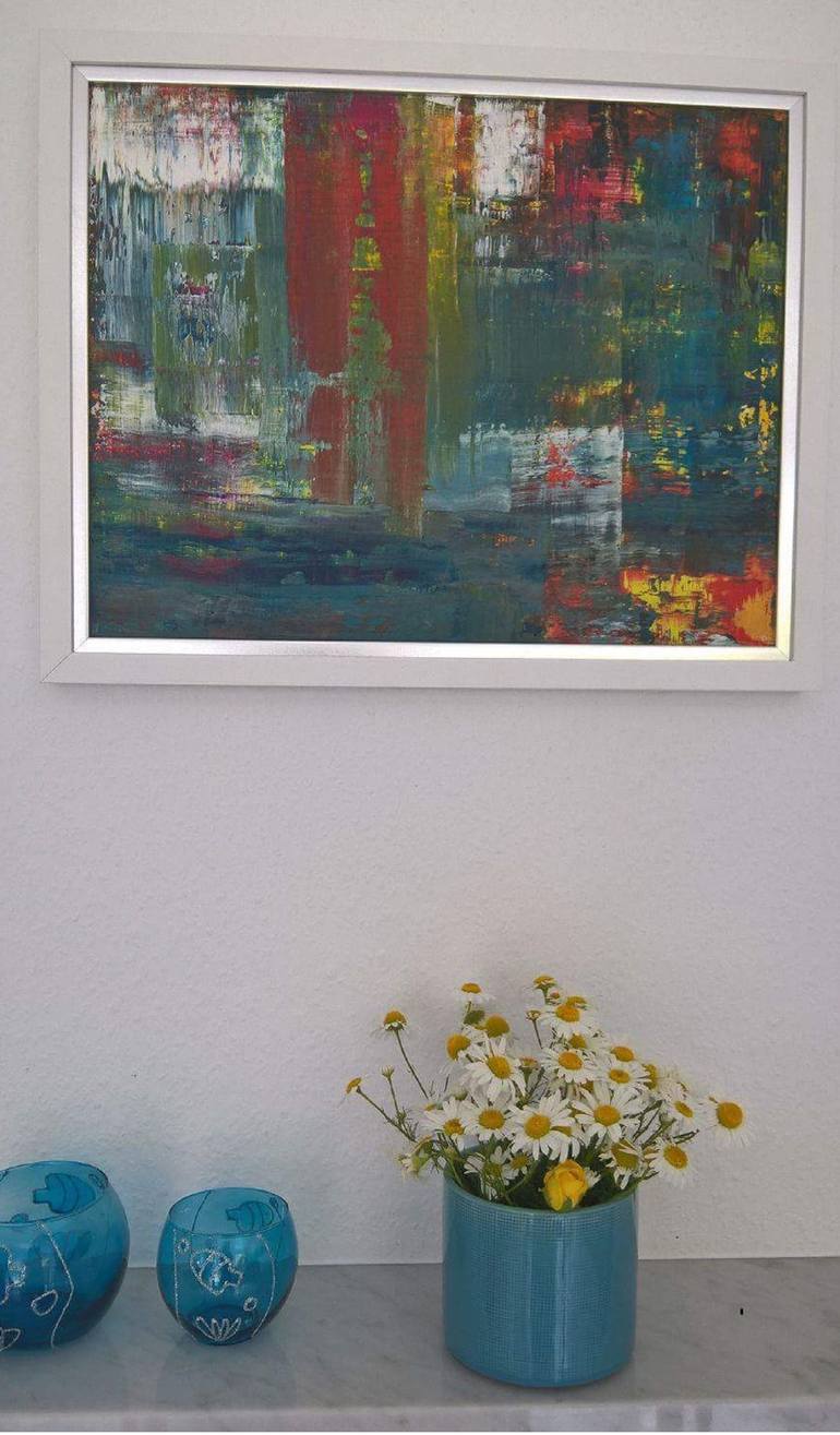 Original Abstract Expressionism Abstract Painting by Maria Sen